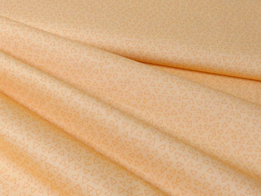 Patchworkstoff Benartex Serie Frogtastic Basi Ton in Ton Dreiecke apricot orange
